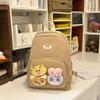 Schoolbag fog sweet waxy doll sweet and cute backpack kindergarten middle and large class bag spring outing research light small backpack