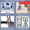 2D flat banner graduation celebration background fabric printed with blue digital pattern of 2026 graduation class
