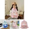 Kids Cartoon Animal Backpack With Cartoon Rabbit Print And Ear Designn For Kindergarten Daily Use