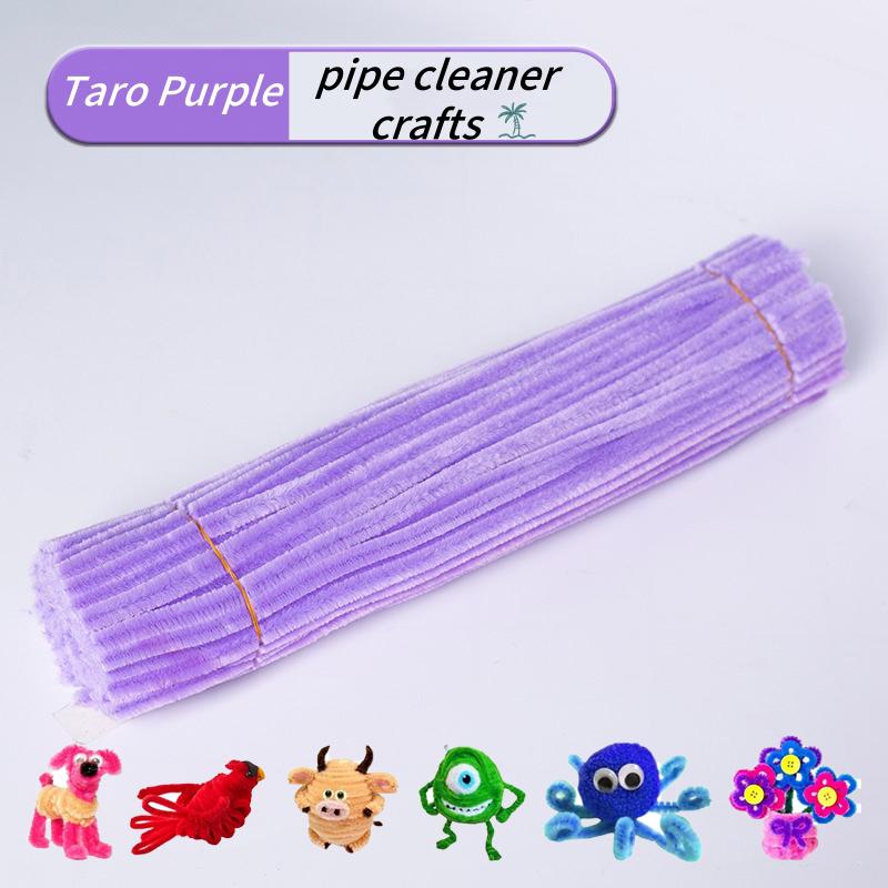 100 Pieces Pipe Cleaners Chenille Stem, Solid Color Pipe Cleaners Set for Pipe Cleaners DIY Arts Crafts Decorations