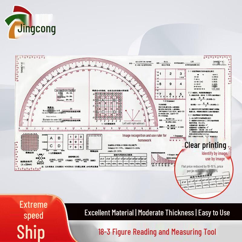 Jingcong 18-3 Map Reading & Staff Training Ruler