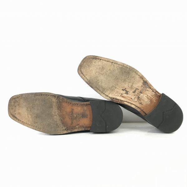 Russell & Bromley Leder McKay Methode U-Spitze Business Schuhe Größe 26.0 Schwarz(GEBRAUCHT)