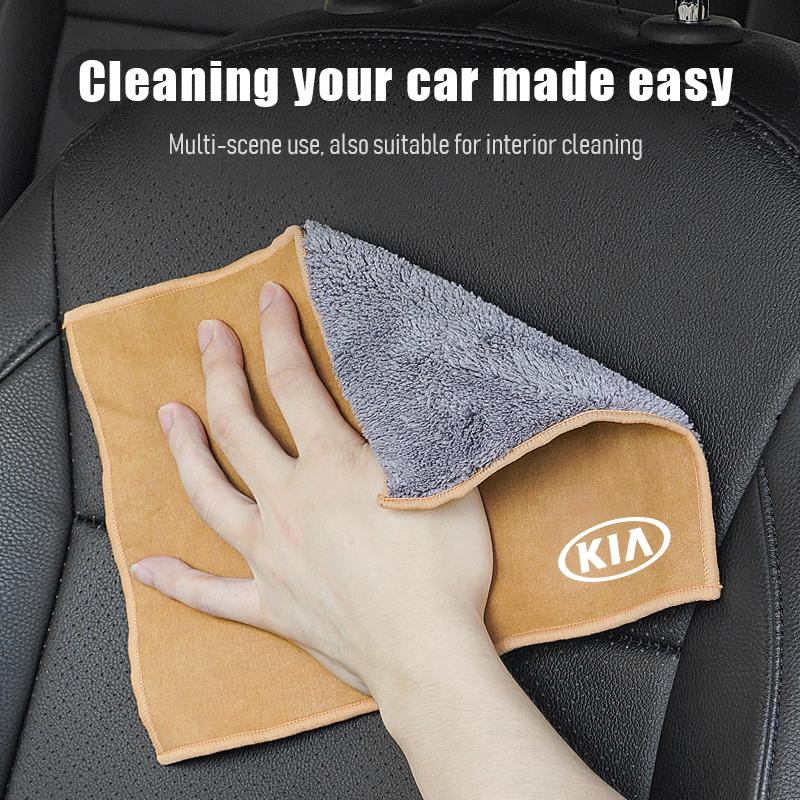Car Interior Cleaning Tools Microfiber Wash Towels Cleaning Brush For KIA K5 K9 Sorento Ceed Sportage Carnival Stinger Forte EV6 vkcy70