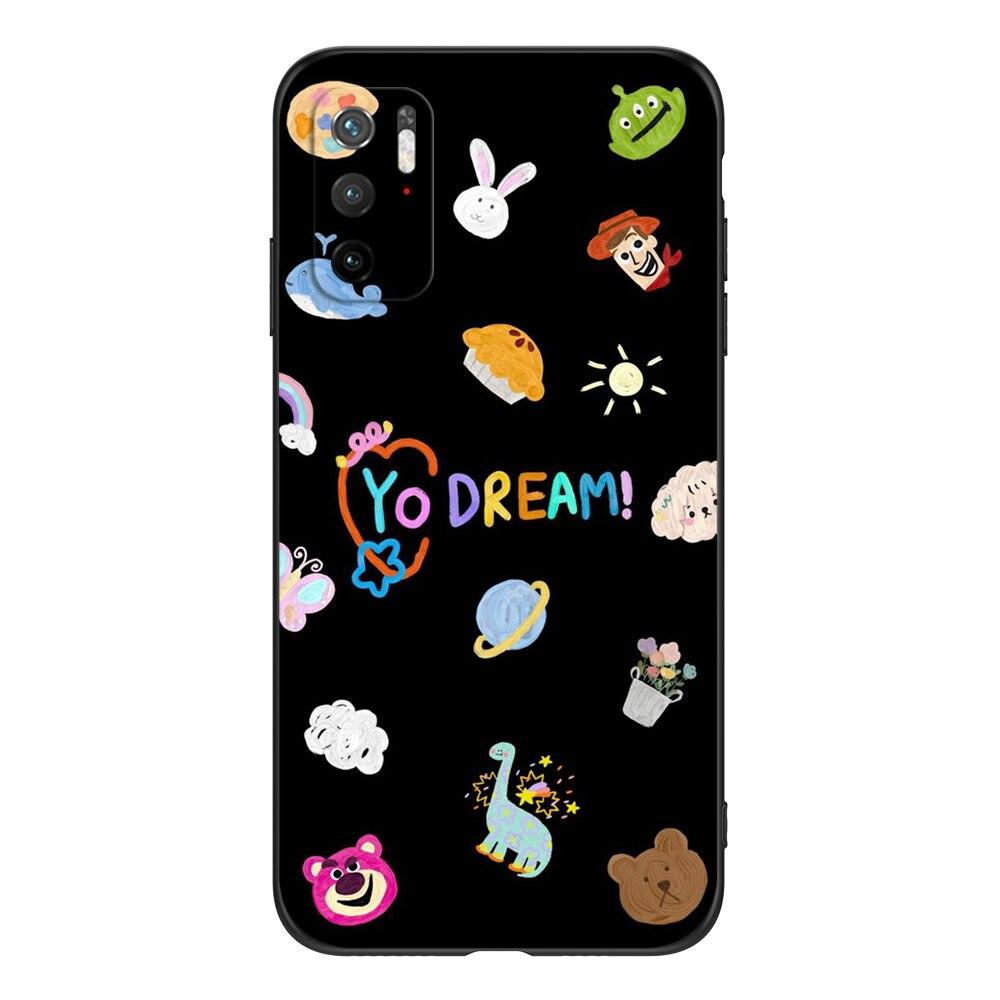 For Poco M3 Pro 5G Case 6.5" Xiaomi Redmi Note 10 5G Phone Back Cover Bumper POCOPHONE Black Tpu Case Cute Funy