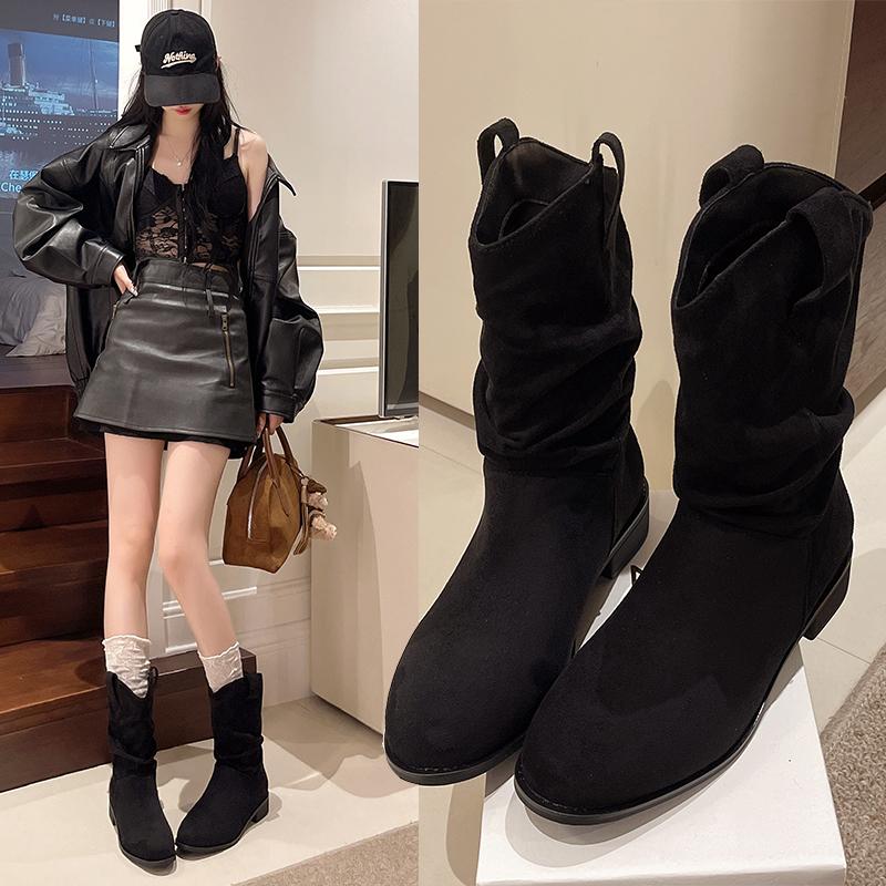 Fashion 2025 Casual Comfortable Fashionable High Top Women Boots Winter New Breathable Workwear Shoes Trendy Anti Slip Safety Shoes