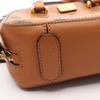 Used MCM Visetos 2WAY Handbag Leather Brown Black Used Women