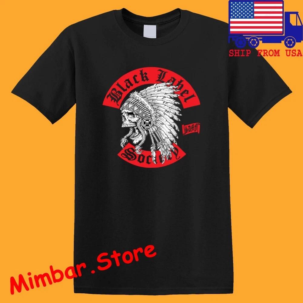 BLACK LABEL SOCIETY Indian Chief Skull Men s Black Size S-5XL 4XL