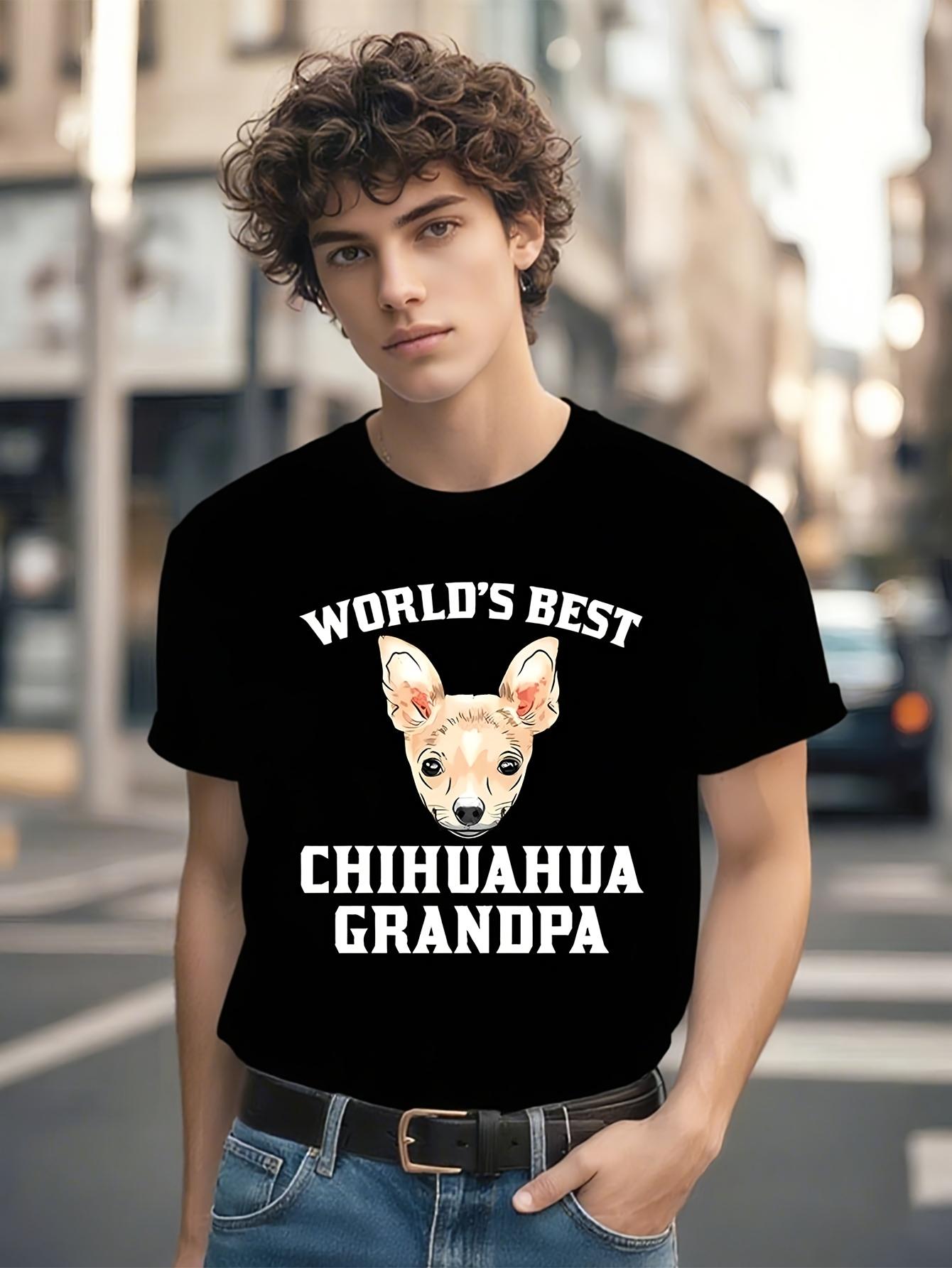Funny World S Best Chihuahua Grandpa Graphic Tshirt Graph... XXXXL