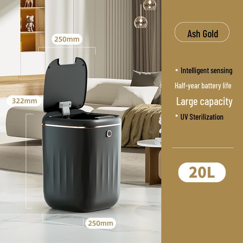 Automatic Smart Induction Trash Can for Home – Large Capacity for Living Room, Kitchen, Bathroom