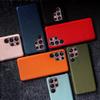 High-end Cowhide Leather Case for Samsung Galaxy S23 Ultra S24 S25 Plus S26 5G S22 S21+ S20 FE Note 20 Ultra Hard Phone Shell
