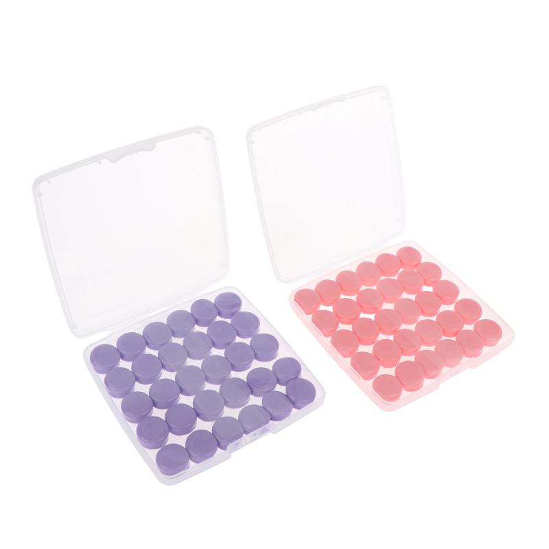 30Pcs Silicone Ear Plugs Reusable Earplugs For Sleeping Swimming Traveling Working Studying Noise Reduction Flexible Ear Plugs
