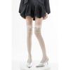 White Lace Flower Pattern Ruffled Calf Socks for Women - Ultra-Thin, Sexy, Sweet, Hollow, Long Boot Socks