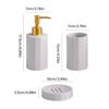 Ceramic Bath Accessories Set For Home Use, AntiSlip Toothbrush Cup Holder With Easy To Clean Glazed Finishes