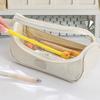 Storage Box Transparent Pencil Case PVC Simple Pen Case Creative Zipper Pencil Box  Student