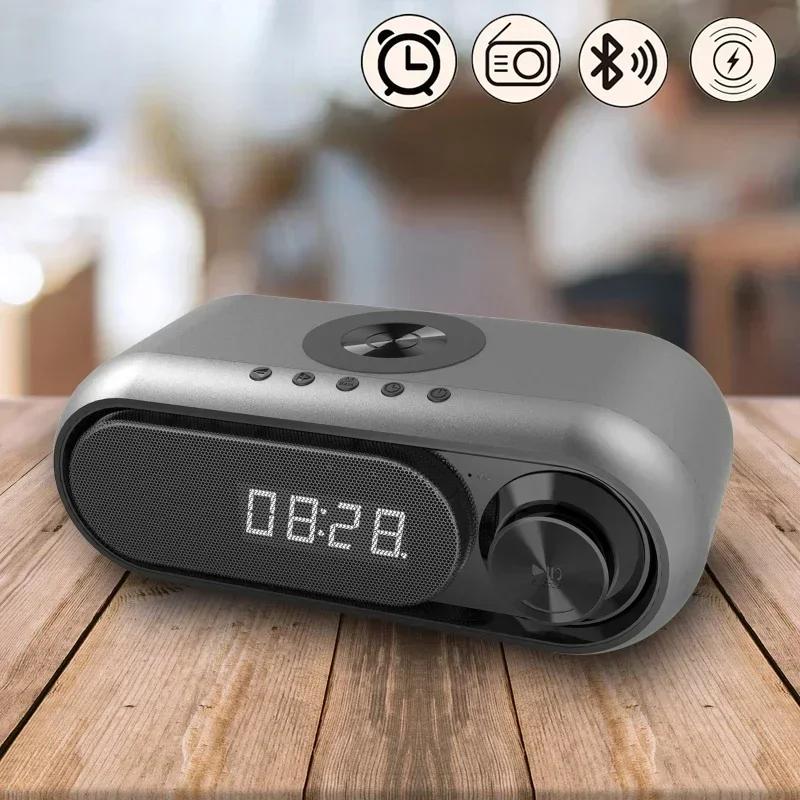 

Беспроводной Bluetooth-динамик TF-карта FM-радио Soundbar HIFI Alarm Support Home Bedroom Student Clock Music Box Soundbar Clock Dual