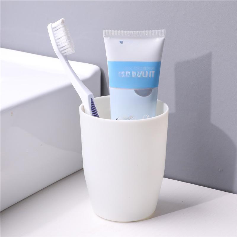 

Семейный стаканчик для полоскания рта, простой стаканчик, пластиковый стаканчик для чистки зубов, парный стаканчик для зубной щетки opp bag белый