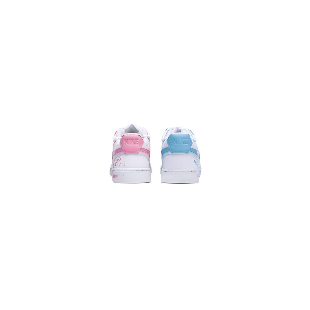Nike Court Vision 1 Skateboard Shoes Unisex Low Top White/Blue/Pink DH2987-101(Team422- )