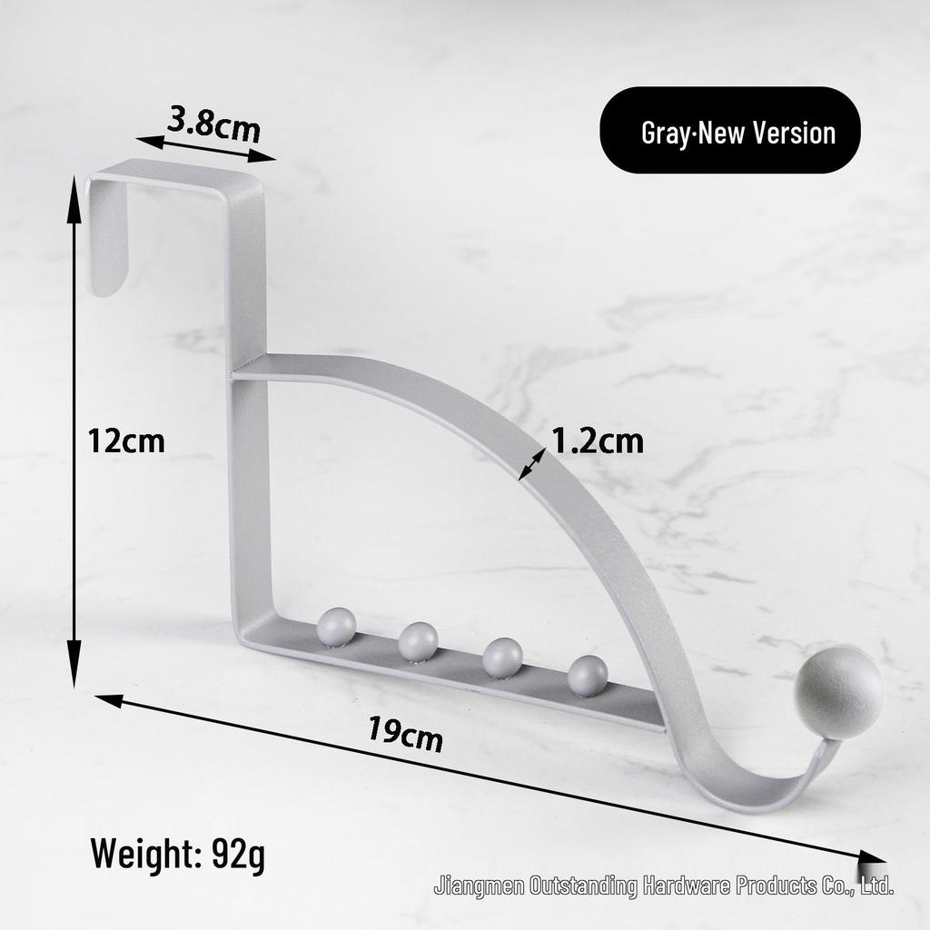 Creative Non-Slip Over-the-Door Hook Coat Rack Without Drilling