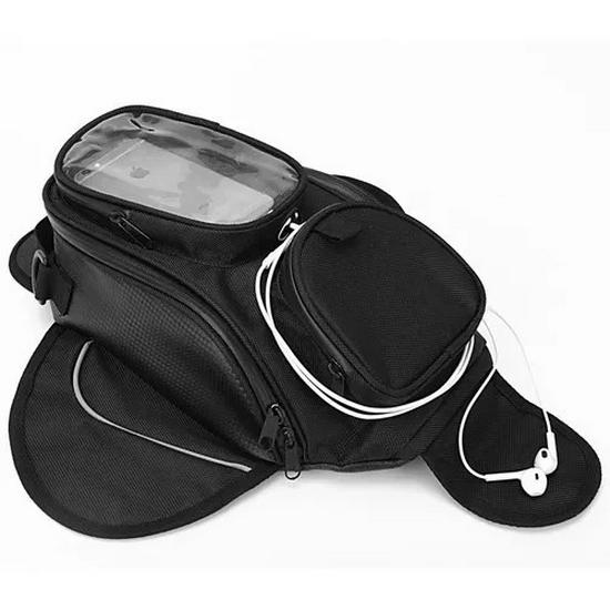Magnetic Waterproof Motorcycle Tank Bag: Large-Capacity, Wear-Resistant, with Phone Navigation Holder