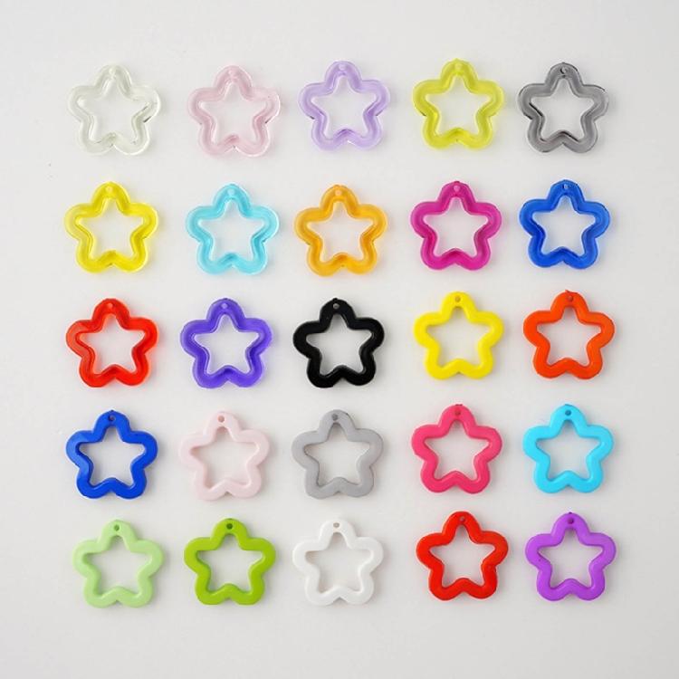 Hollow Star Jewelry Making Accessories Acrylic Material for DIY Jewelry Making