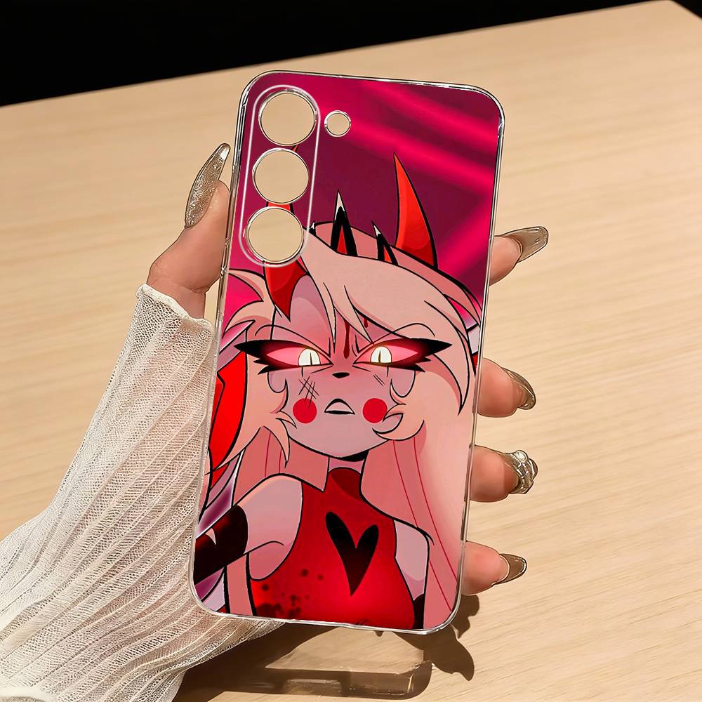 

H-Hazbin H-Hotel Charlie Morningstar Phone Case For Samsung S25,S24,S21,S22,S23,S30,Ultra,S20,Plus,Fe,Lite Transparent Cover Samsung S25Plus