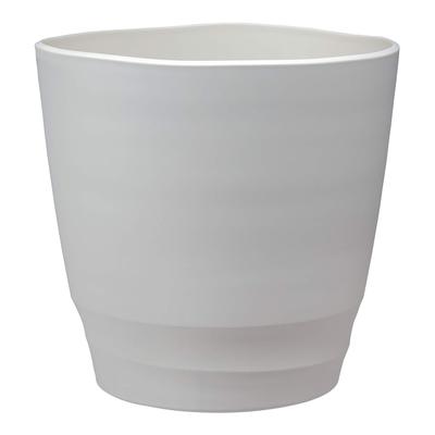 Plastový květináč Appleware Atelier Půda Vnitřní květináč Polyester Vyrobeno v Japonsku Květináč, Květináč, Víko, Květináč, 37 palců, Bílá, Objem 23L, Hloubka 37 cm, Šířka 37 cm,