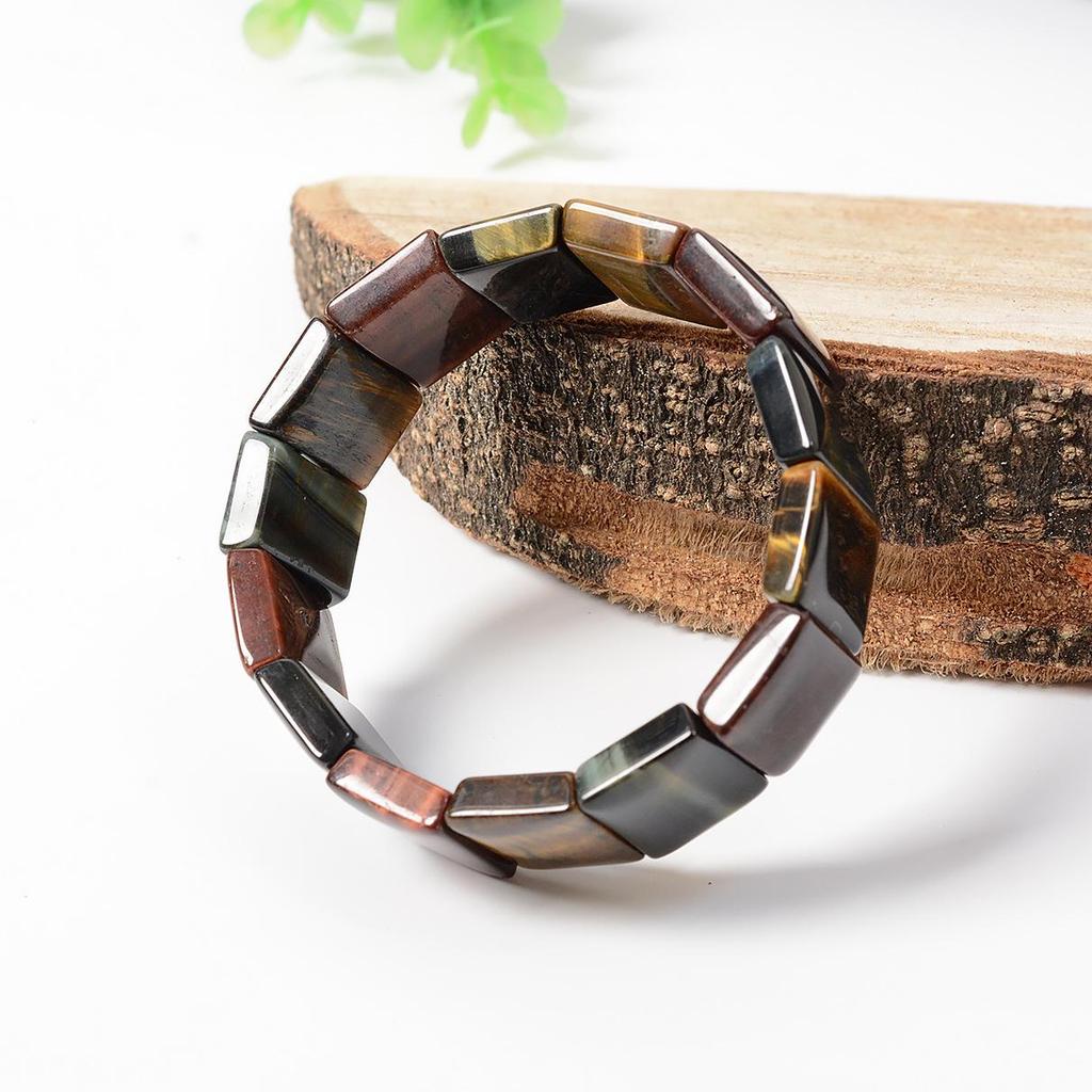 Multicolor Tiger's Eye Bracelet - Natural Stone & Energy Crystal Jewelry
