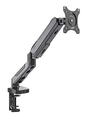 JAPANNEXT Gasdruckfeder Monitorhalterung, Klemmmontage-kompatibel, für 15-32 Zoll Monitore, Tragfähigkeit 2-6,5 kg, 4-Achsen vertikal/horizontal beweglich, JN-GC12