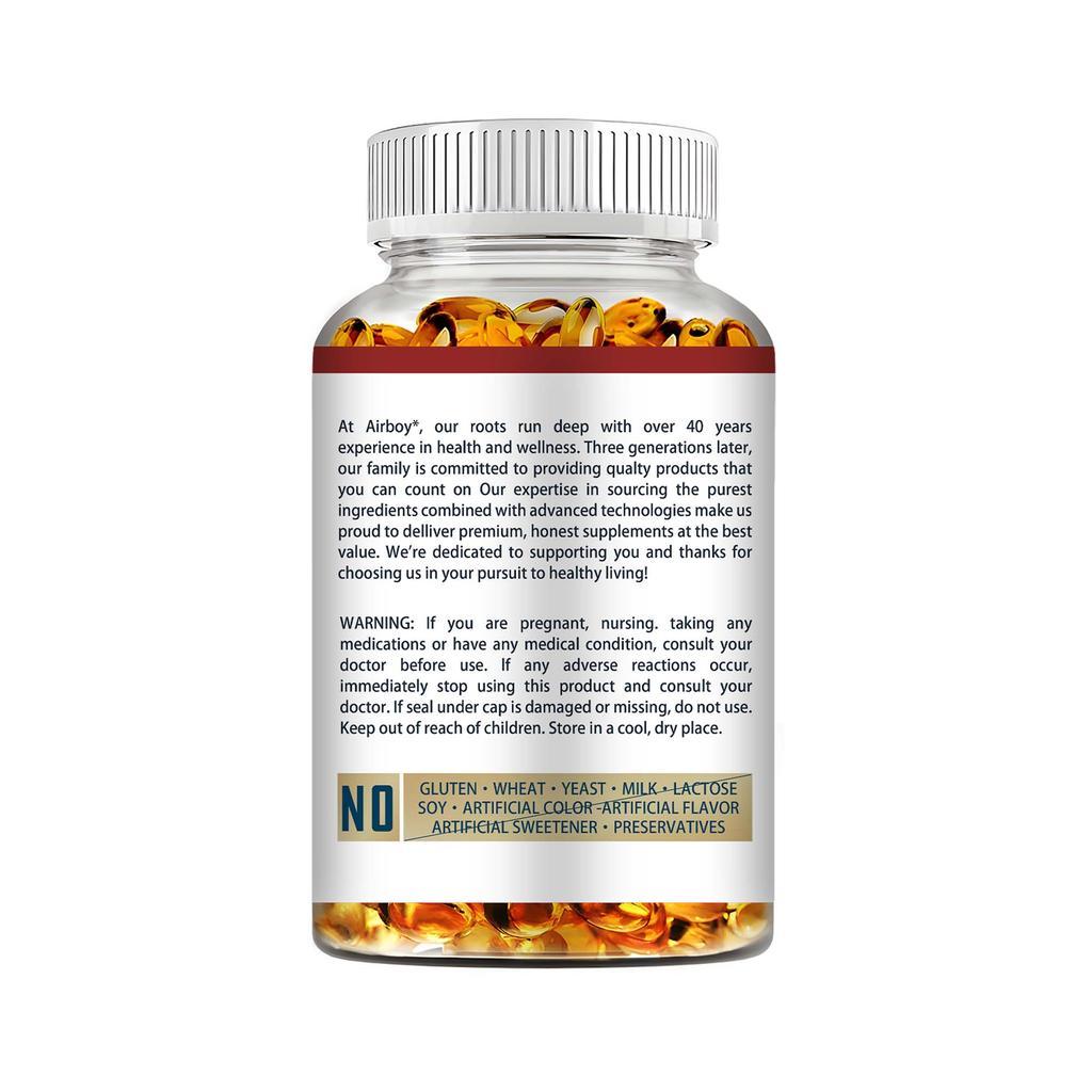 Airboy - L-Arginine Capsules - Vascular Health - Heart Health