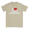 Funny I Love Mads Mikkelsen TShirts Unisex Round Collar Pure Cotton T Shirts Short Sleeve Tee Shirt 4XL 5XL Clothing