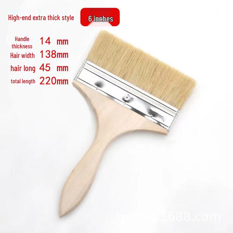 Wood Handle Bristle Brushes: Cleaning, Industrial, Barbecue & Thickened Hog Bristle Options