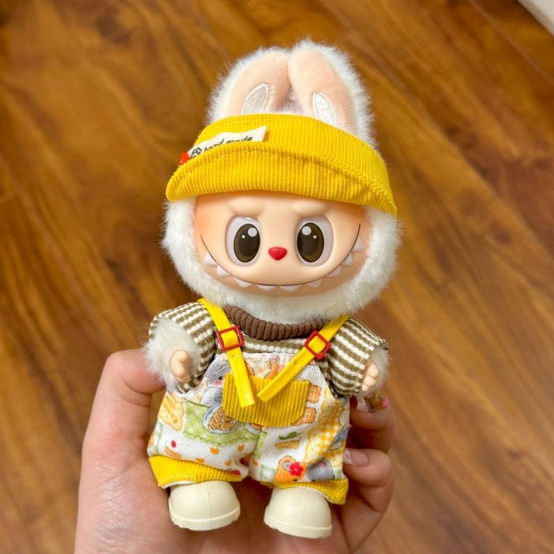 Mini Doll's Clothes Suitable for Labubu Accessories Clothes Cute Overalls No Doll