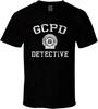 Gotham City Polie Department 2 Shirt Black White Tshirt Men's Black