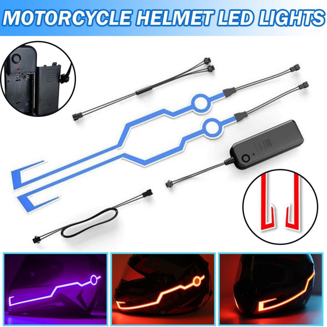 

Pdtoweb Мотоциклетный Шлем Светодиодный Предупреждающий Световой Сигнал Ночной Безопасности Полоса Сигнала Езды Декор 3 Режима