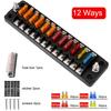32V 75A Fuse Box Holder Flame Retardant 6 Ways 12 Ways Blade Fuse Block With Cover Accessories For Car Marine Boat Truck Trailer Fuses4