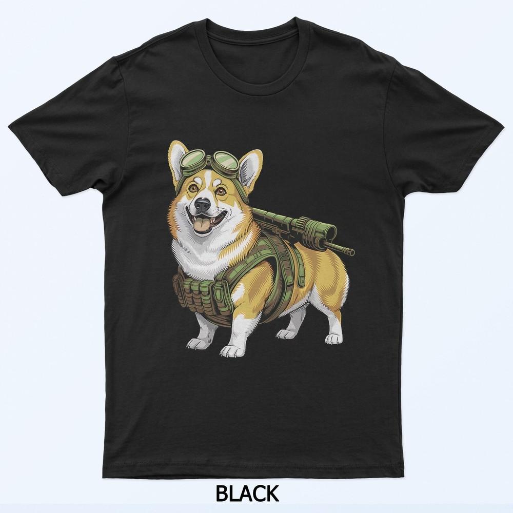 

Tactical Corgi Dog Lovers Funny Pet Enthusiasts Design T-Shirt 4XL