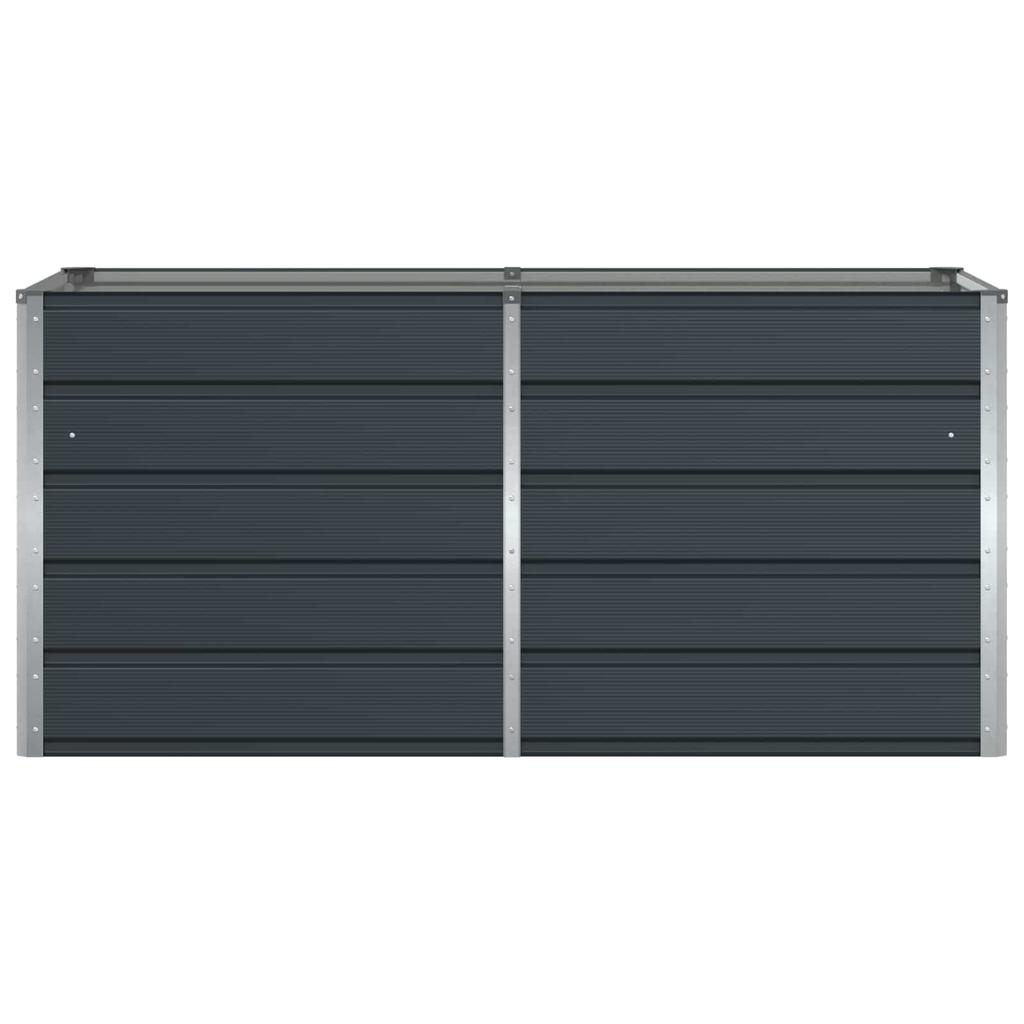 Plant Pot Anthracite 160 X 80 X 75 Cm Steel