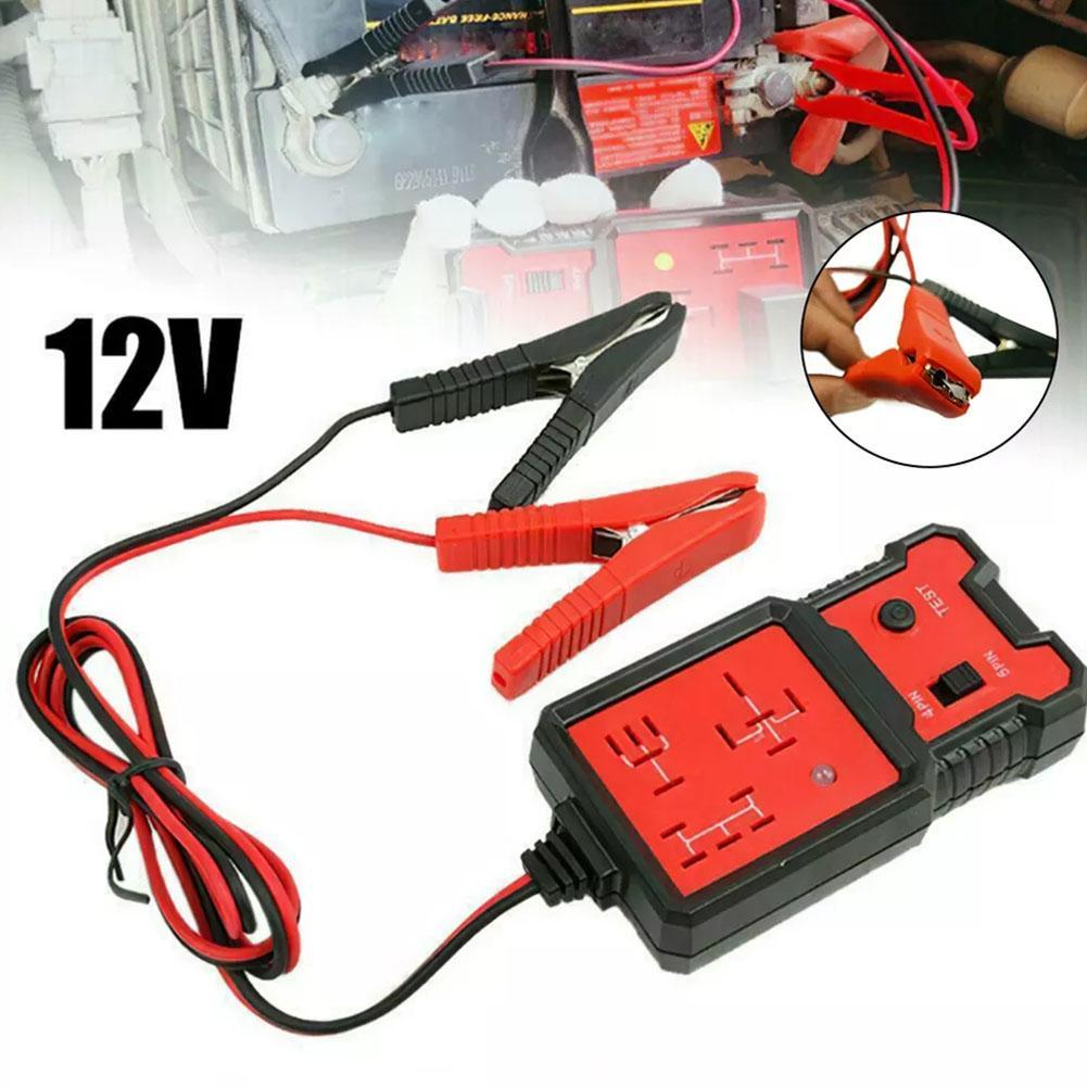 Auto-Relais-Tester Universell 12V Auto-Batterie-Prüfer Spannung LED-Anzeige Relais Elektronischer Tester Tester Automobil Leuchte M9u5