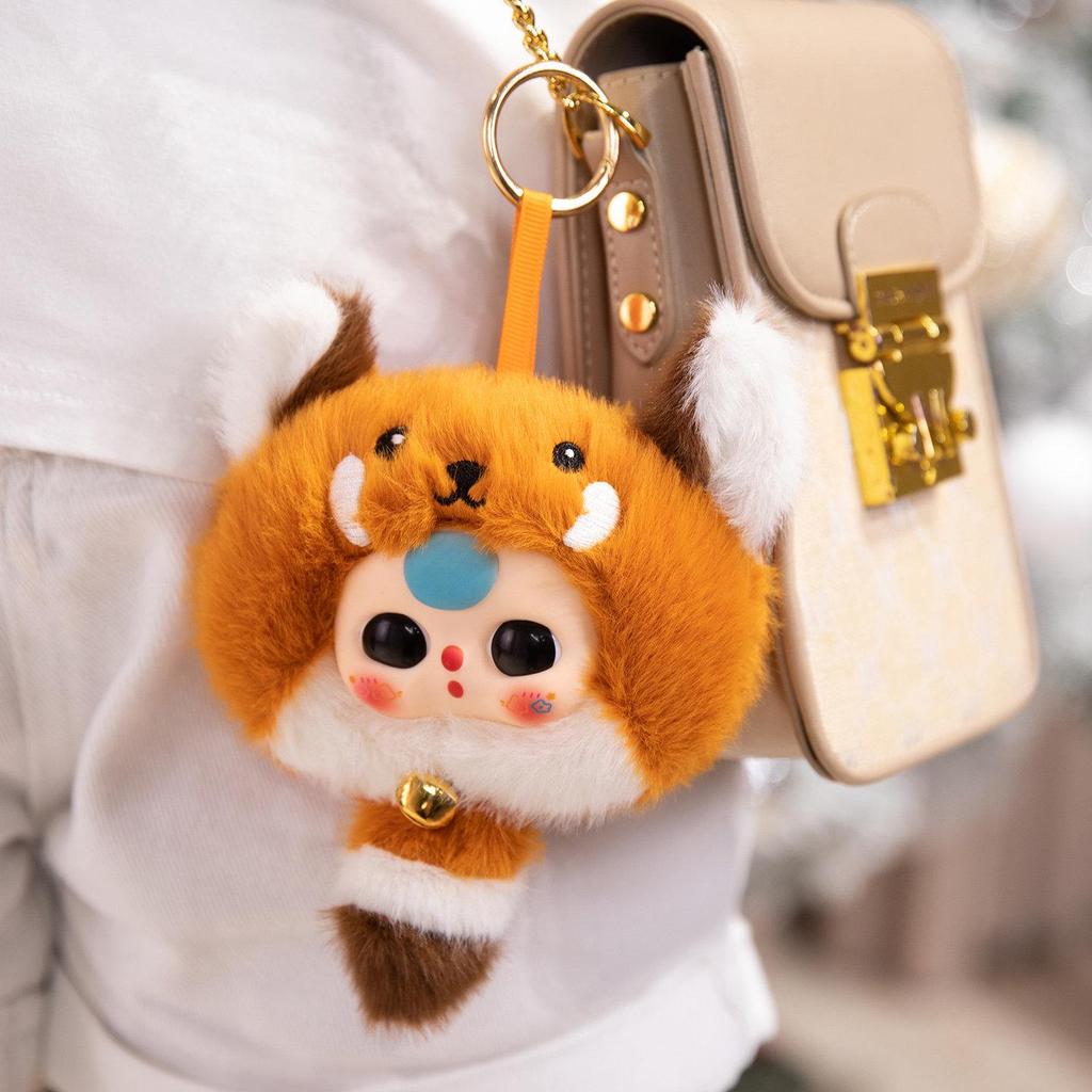 Viso di Bambola in Silicone Kawaii: Portachiavi e Ciondolo Giocattolo di Peluche per Bambini di Tre Anni