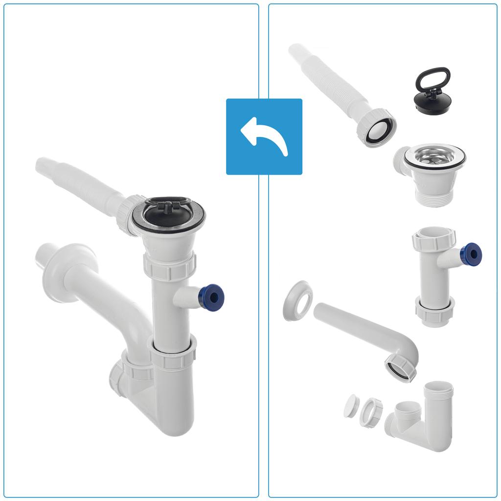 KADAX Spülbecken Gospo, schwarz