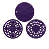 Classical Insulation Hollow Silicone Placemat Clay Pot Heat-Resistant Vegetable Bowl Plate Mat, Dining Table Anti Scalding Mats
