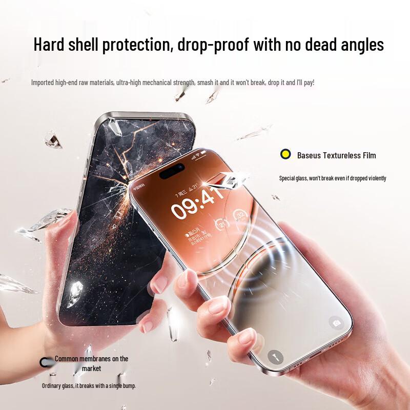 Baseus Dual Pack HD Tempered Glass Screen Protector for iPhone