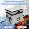 2-Layer Fireproof Document Box Large Capacity Documents Storage Box with Combination Lock Waterproof Fire Safe Box for Valuables