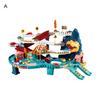 1 Set Dinosaurier Track Spielzeug mit Kleine Autos Karte Aufkleber Mountain Road Dino