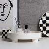 Nordic-Style Checkerboard Storage Fruit Plate Cup Perfume Jewelry Sundries Desktop Decoration Tray