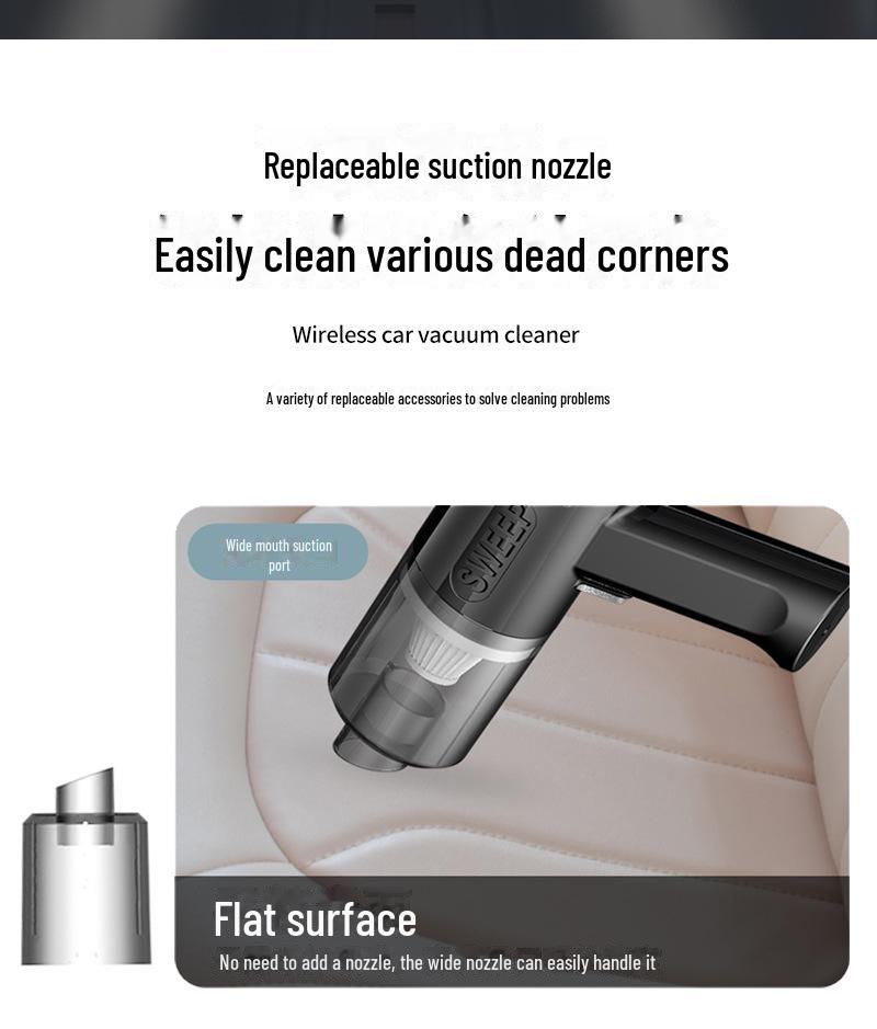 Wireless Handheld High-Power Car & Home Vacuum Cleaner with Strong Suction