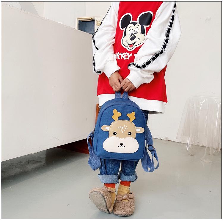 Cartoon Canvas Rucksack für Kinder im Alter von 2-5 Jahren, Niedliches Design für Jungen und Mädchen, Ideal für Früherziehung