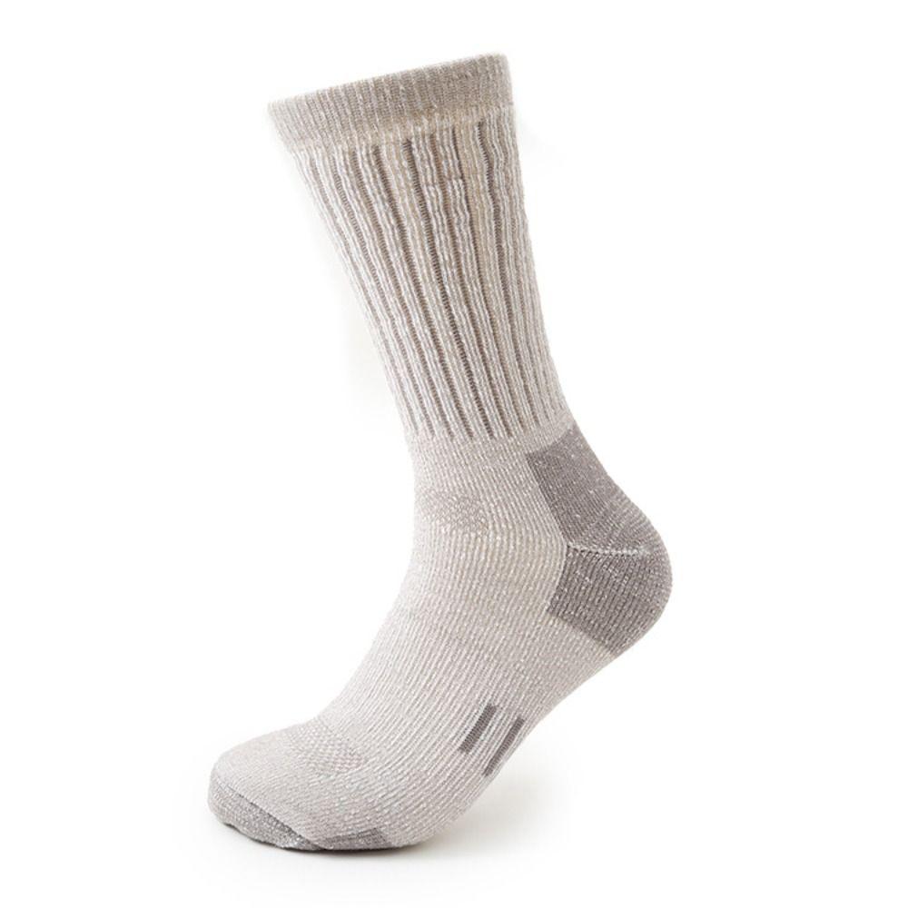 Fashion Fuzzy Merino Wool Socks Thickened Breathable Men's Walk Warm Anti-Odor Socks Mountaineering Winter Warm Socks For Men