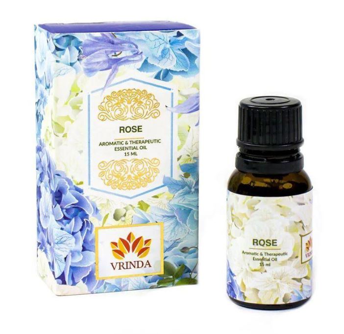 Эфирное масло розы (15 мл), Ароматическое масло розы Vrindaam