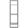 Wall Shelf 3 Tier Grey Sonoma 30 X 25 X 100 Cm Particleboard